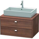 Duravit Konsolenunterschrank BRIOSO Griffe chr 442x820x550mm nussbaum natur