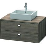 Duravit Konsolenunterschrank BRIOSO Griffe chrom 442x920x550mm pine terra