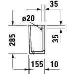 Duravit Halbsäule STARCK 3 160x165mm weiß