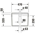 Duravit Spülkasten STARCK 3 475x210mm Anschl li/re weiß Wondergliss