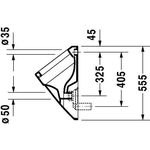 Duravit Urinal VERO 295x320mm Zul v hint ohne Fliege weiß WG