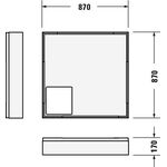 Duravit Wannenträger D-CODE für 720102, 900x900mm