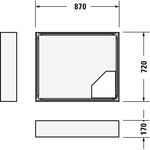Duravit Wannenträger D-CODE für 720104, 900x750mm