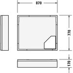 Duravit Wannenträger D-CODE für 720105, 900x800mm