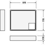 Duravit Wannenträger D-CODE für 720106, 1000x800mm