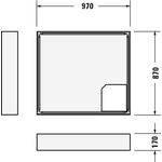 Duravit Wannenträger D-CODE für 720107, 1000x900mm