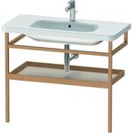 Duravit Handtuchhalter DURASTYLE 440x940mm, mit Ablage taupe/eiche massiv