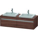 Duravit Waschtischunterbau KETHO 550x1400x426mm nussbaum dunkel