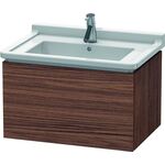 Duravit Waschtischunterbau L-CUBE 469x670x408mm nussbaum dunkel