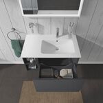 Duravit Waschtischunterbau L-CUBE 400x820x481mm Becken rechts graphit matt