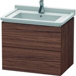 Duravit Waschtischunterbau L-CUBE 469x670x558mm nussbaum dunkel