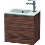 Duravit Waschtischunterbau L-CUBE 294x420x400mm Ans links nussbaum dunkel