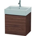 Duravit Waschtischunterbau L-CUBE 544x584x459mm nussbaum dunkel