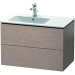 Duravit Waschtischunterbau L-CUBE 550x820x481mm Be links eiche kaschmir