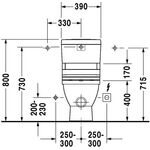 Duravit Stand-WC-Kombination STARCK 3 tief, 370x705mm, Abgang Vario weiß