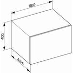 Keuco Sideboard EDITION 90 600x400x485mm Strukturlack weiß KEUCO