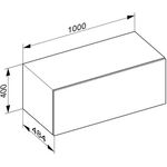 Keuco Abdeckplatte EDITION 90 1002x6x486mm f Sideboard 1000mm KEUCO