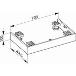 Keuco Sockelpaket EDITION 90 700x103x435mm f Si-bo 80cm La hgl we KEUCO