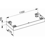 Keuco Sockelpaket EDITION 90 1100x103x435mm f Si-bo 1,2m we KEUCO