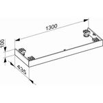 Keuco Sockelpaket EDITION 90 1300x103x435mm f Si-bo 1400mm La hgl we KEUCO