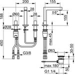 Keuco 3-L WT-Mischer 155 EDITION 90 vc m ZAG KEUCO