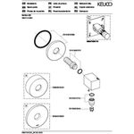 Keuco Schlauchanschluss EDITION 90 Rosette rund vc KEUCO