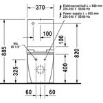 Duravit Stand-WC-Kombination STARCK 2 ti. 370x725mm SensoWash Ab Vario weiß