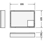 Duravit Wannenträger D-CODE für 720093, 1000x700mm