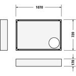 Duravit Wannenträger D-CODE für 720097, 1100x750mm