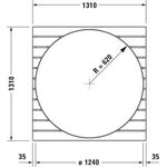 Duravit Holzeinleger Teak mit Bedienklappe