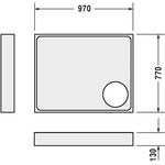 Duravit Wannenträger für 720119, 1000x800mm
