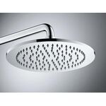 Duravit Brausearm gebogen, 352mm runde Rosette chrom