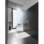 Duravit Brausearm m Wandbefestigungsplatte rd Ros 385mm ch