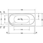 Duravit Whirlwanne DARLING NEW Ecke re 185 l 1900x900 we 2 RS Air-Sys.