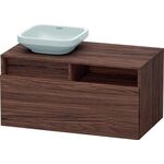 Duravit Waschtischunterbau DURASTYLE 550x1000x500mm Auss li nussbaum dunkel