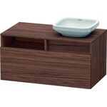 Duravit Waschtischunterbau DURASTYLE 550x1000x500mm Auss re nussbaum dunkel