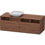 Duravit Waschtischunterbau DURASTYLE 550x1400x500mm Auss li nussbaum dunkel