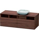 Duravit Waschtischunterbau DURASTYLE 550x1400x500mm Auss re nussbaum dunkel