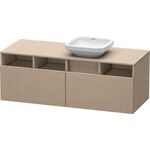 Duravit Waschtischunterbau DURASTYLE 550x1400x500mm Ausschnitt rechts leinen