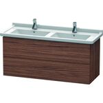 Duravit Waschtischunterbau L-CUBE 469x1220x558mm nussbaum dunkel