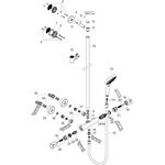HG Semipipe CROMA SELECT S MULTI DN 15 weiß/chrom HANSGROHE