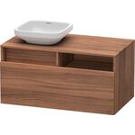 Duravit Waschtischunterbau DURASTYLE 550x1000x500mm Auss links nussbaum natur