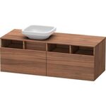 Duravit Waschtischunterbau DURASTYLE 550x1400x500mm Auss links nussbaum natur