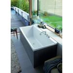 Duravit Rechteck-Badewanne P3 Comforts 1700x750mm, 1 Rückenschräge links weiß