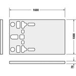 Duravit Duschwannenträger