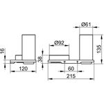 Keuco Doppelhalter EDITION 400 Glas und Ablage sw-chr gebü KEUCO