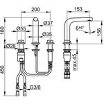Keuco 3-L WT-Mischer 150 EDITION 400 o ZAG ni gebü KEUCO