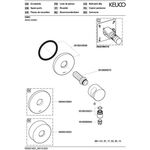 Keuco Schlauchanschluss IXMO m BrHlt Rosette rund ni gebü KEUCO