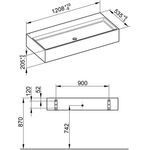Keuco Keramik-Waschtisch EDITION 90 1208x205x535mm we o HL-boh KEUCO
