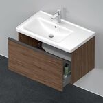 Duravit Waschtischunterbau D-NEO 1 Auszug 440x784x452mm nussbaum dunkel